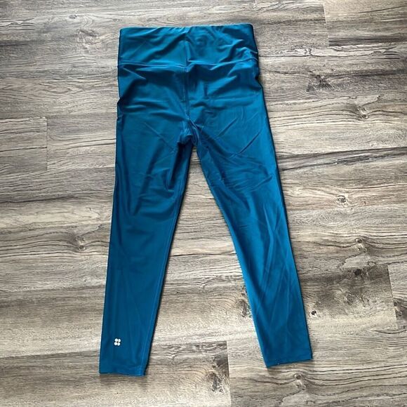 Sweaty Betty Teal 7/8 Length Leggings Size Large - Picture 3 of 6